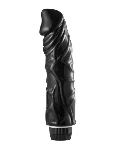 Realistic black vibrator 22 cm long - YOJ-024B