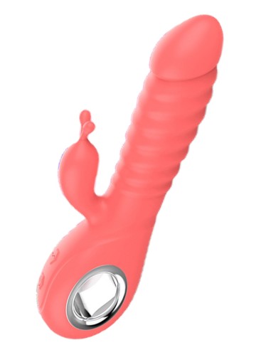 Vibrador conejo giratorio 7 vibraciones USB - TOZ-025B