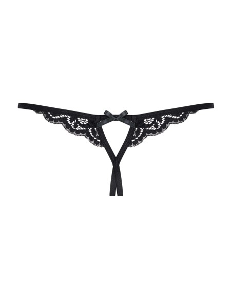 831-THC-1 Open thong - Black