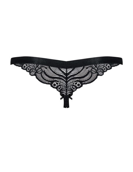828-THC-1 Open thong - Black