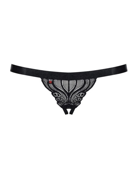 828-THC-1 Open thong - Black
