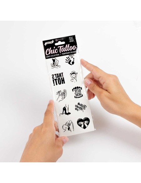 Colección Kinky - Paquete de tatuajes temporales de 10