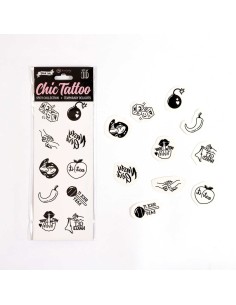 Colección picante - Pack de 10 tatuajes temporales