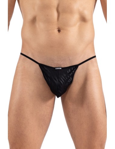 Tanga cebra negro oro - LM2403-57BLK