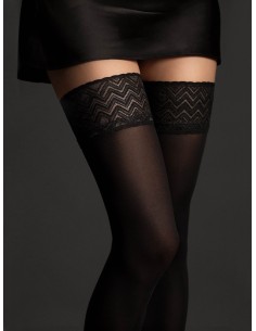 Ester self-fixing stockings 60 den - Black