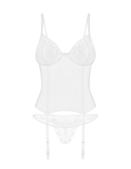 Alissium corset and thong - White