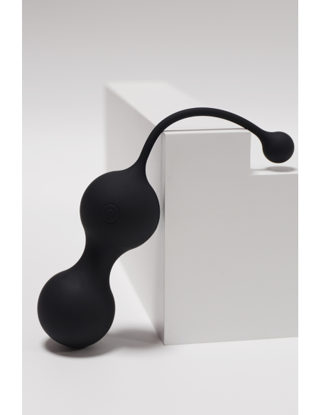 MINA Zwart, USB medische siliconen geishaballen met afstandsbediening - BQ130BLK