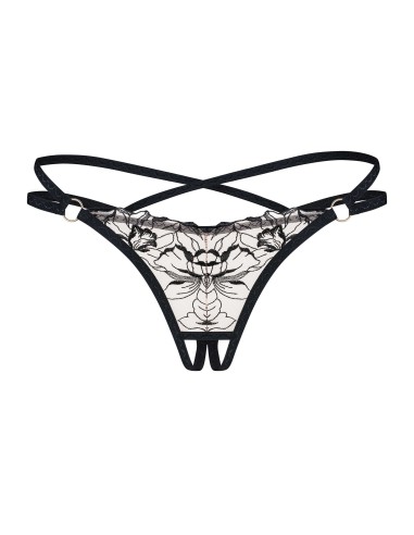 Vila blanes string ouvert - Noir