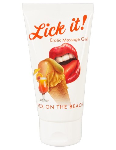 Sex on the beach edible vegan lubricant and massage gel fruity flavor 50ml - R629510