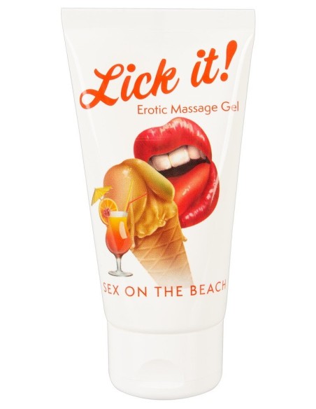 Sex on the beach lubricante y gel de masaje vegano comestible sabor afrutado 50ml - R629510