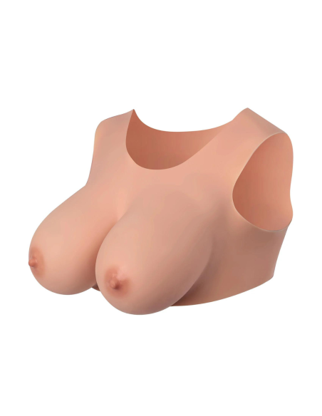 Realistic Breast Bust Light Skin Color Size XL Cup G - CC730014019406