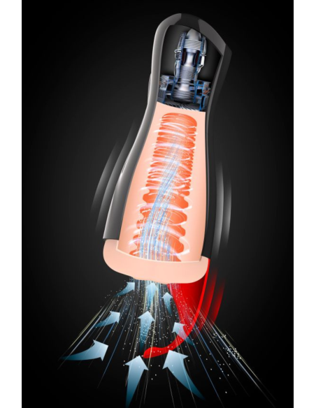 Luxury 3D sensitive masturbator with perineum stimulator - CC514205001000