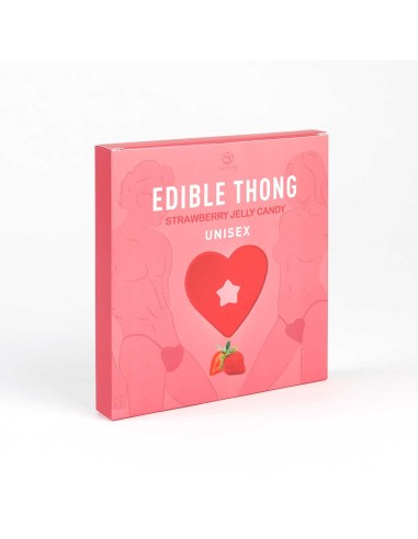 Strawberry flavored edible string