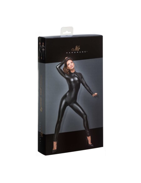F162 Powerwetlook wetsuit met leash en tweewegrits
