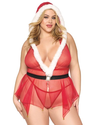 Plus Size 3 Piece Santa Claus Costume - DG13530XCOS