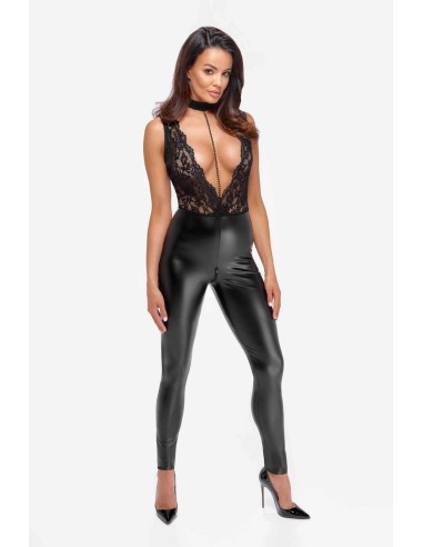 F298 Libido Pearl Chain Collar Jumpsuit