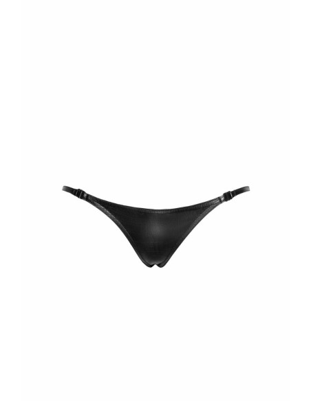 P012 String en crocodile sauvage avec double ouverture