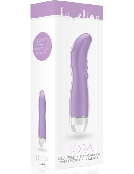 Multi-speed G-spot paarse streak vibrator - LOV005PUR