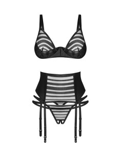 Lune Bellis set abierto 3 piezas - Negro