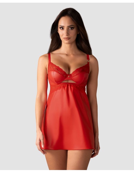 Aliosa babydoll and thong - Red