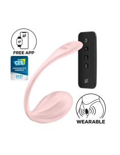 Satisfyer Ribbed Petal Remote Control Vibrating Egg Pink - CC597861