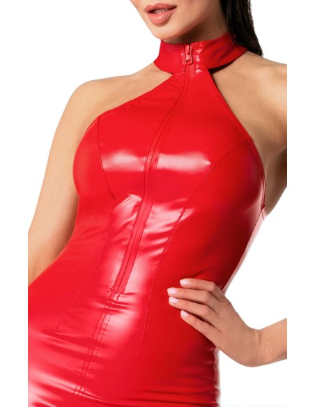 Vestido midi F354 Orgia Rojo