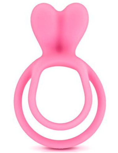 Dubbele roze cockring met clitorisstimulator - CC5710050050