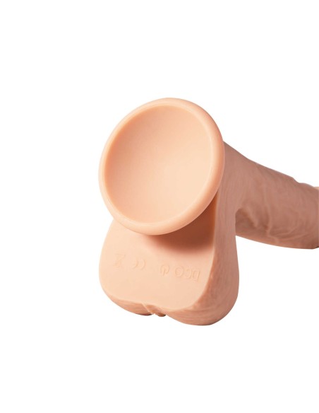 Luis Realistic Vibrating and Back and Forth Dildo with App 21 cms - Flesh
