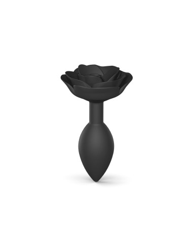 Plug Open Roses L - Black Onyx