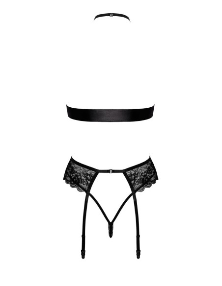 Bondage 244 4 Piece Lingerie Set - Black