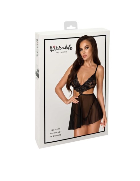 French Kiss 242 babydoll - zwart