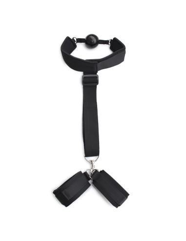 Dreamy Fetish Handcuffs and Gag Strap - 252400109