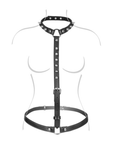 Fetish Tentation Bust Harness with Spikes - CC570410