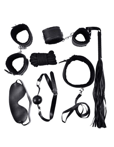 Black Bondage Set - 10 Pieces - SOM-013BLK