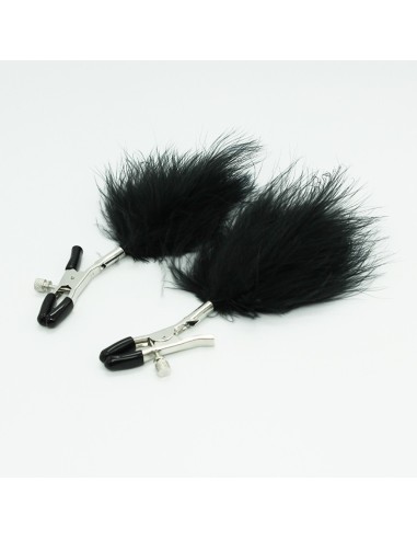 Black Feather Nipple Clamps - 202401031