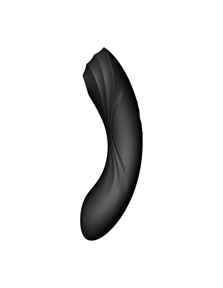 Estimulador de Clítoris y Vibrador 2 en 1 Curvy Trinity Black 4 Satisfyer - CC597773