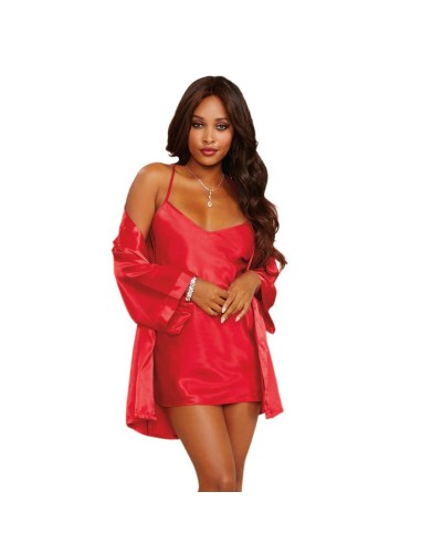 Satin Kimono - DG3717RED