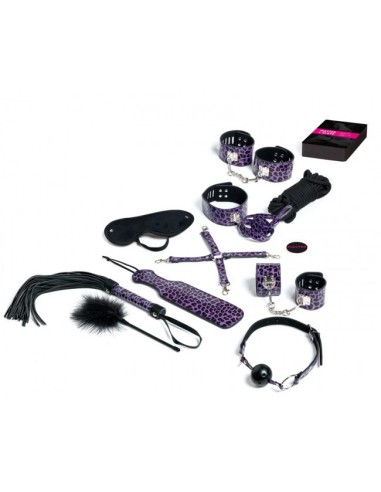 Meester en Slaaf premium BDSM-set - Paars