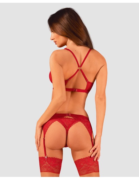 Lacelove 3-delige set - Rood