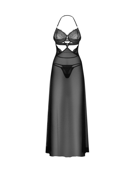 Iliosa nightie and thong - Black