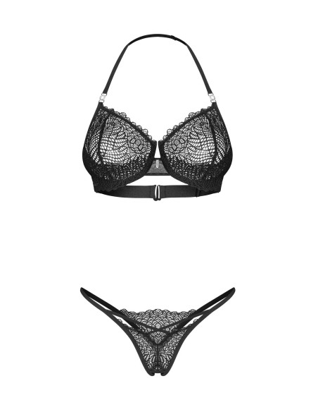 Iliosa open 2-delige set - Zwart