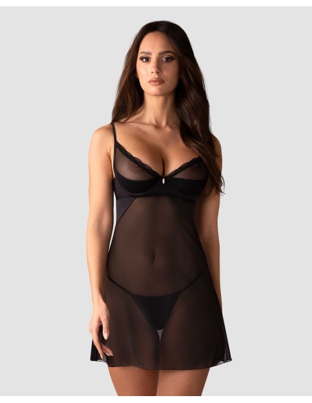 Stelisa nuisette et string - Noirs