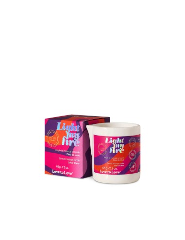 Light My Fire Vela de masaje flor de loto 65G