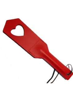 Pala de cuero Corazón Rojo