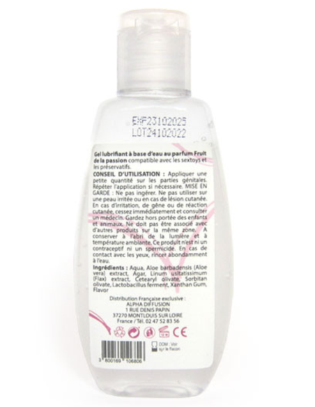 100% natural water-based lubricant Passion fruit 90ml - SEZ078