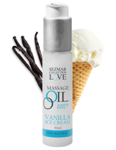Eetbare massageolie Frozen vanille 50ml - SEZ063