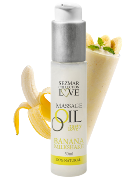 Edible banana milkshake massage oil 50ml - SEZ001