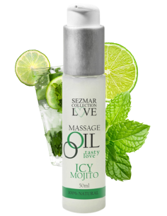 Edible mojito mint massage oil 50ml - SEZ005