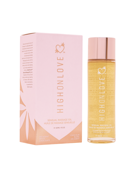 Decadente witte chocolade luxe massageolie - 120 ml