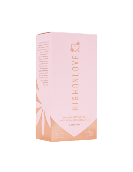 Decadente witte chocolade luxe massageolie - 120 ml